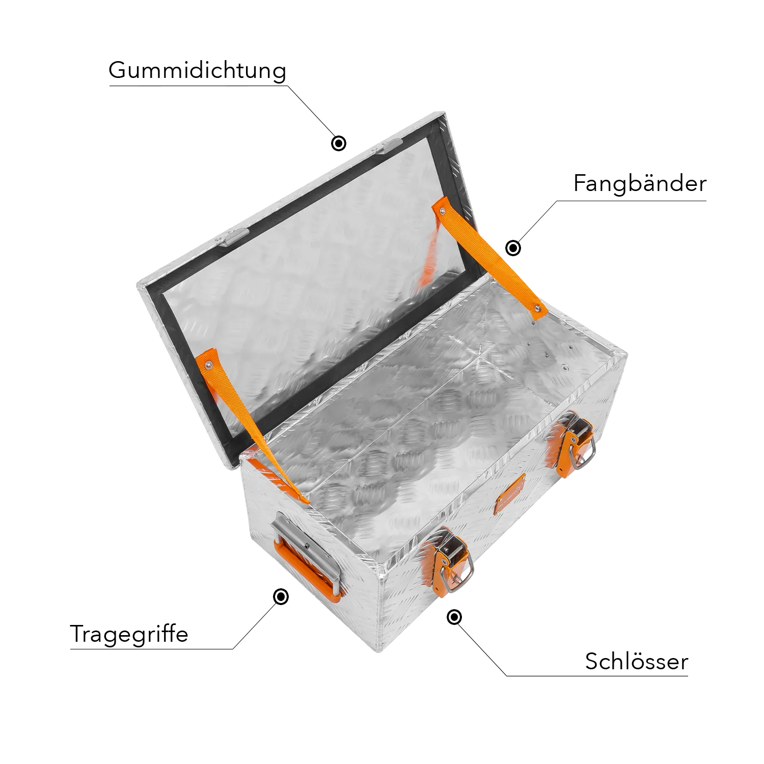 ALUBOX Riffelblech silber 1.5mm Stärke - Größenwahl