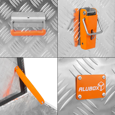 ALUBOX Riffelblech silber 1.5mm Stärke - Größenwahl