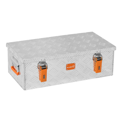 ALUBOX Riffelblech silber 1.5mm Stärke - Größenwahl 36L - 625 x 345 x 200
