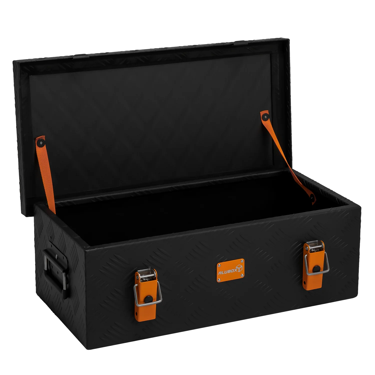 ALUBOX Riffelblech 1.5mm Stärke Schwarz - Größenwahl