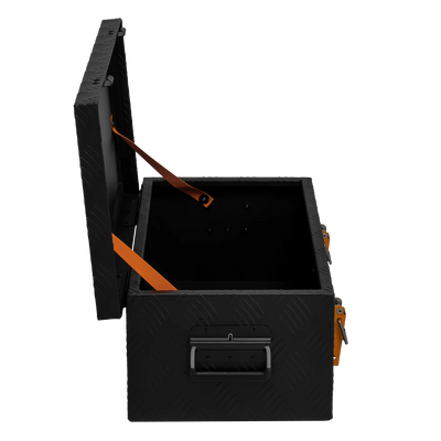 ALUBOX Riffelblech 1.5mm Stärke Schwarz - Größenwahl