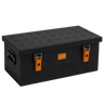 ALUBOX Riffelblech 1.5mm Stärke Schwarz - Größenwahl: 45L - 630 x 345 x 250