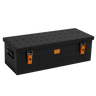 ALUBOX Riffelblech 1.5mm Stärke Schwarz - Größenwahl: 60L - 825 x 340 x 255