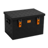 ALUBOX Riffelblech 1.5mm Stärke Schwarz - Größenwahl: 67L - 575 x 390 x 355
