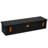 ALUBOX Riffelblech 1.5mm Stärke Schwarz - Größenwahl: 86L - 1180 x 340 x 255