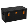 ALUBOX Riffelblech 1.5mm Stärke Schwarz - Größenwahl: 91L - 780 x 390 x 350