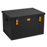 ALUBOX Riffelblech 1.5mm Stärke Schwarz - Größenwahl: 190L - 780 x 585 x 475