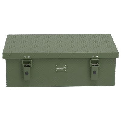 ALUBOX Riffelblech 1.5mm Stärke Olivgrün - Größenwahl