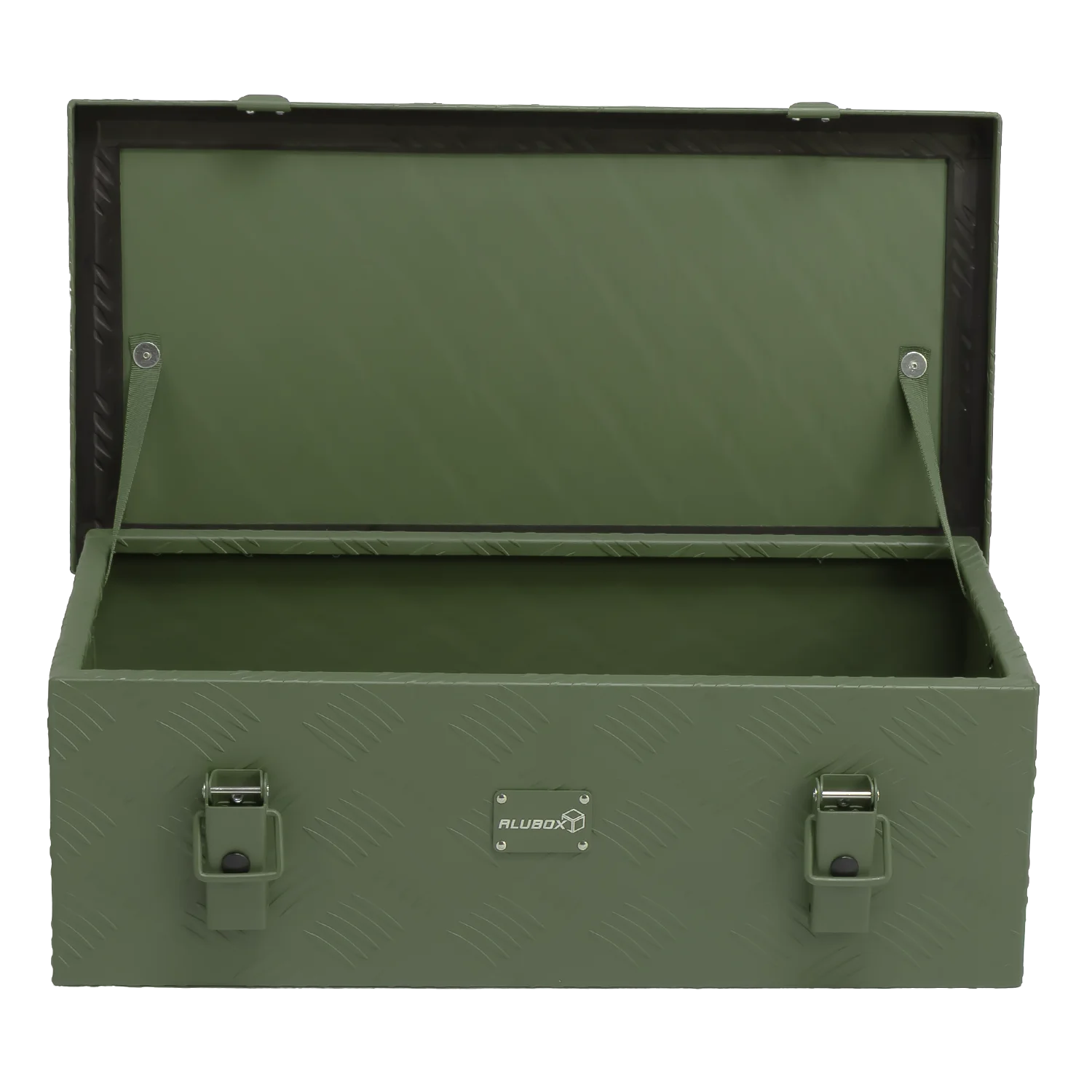 ALUBOX Riffelblech 1.5mm Stärke Olivgrün - Größenwahl