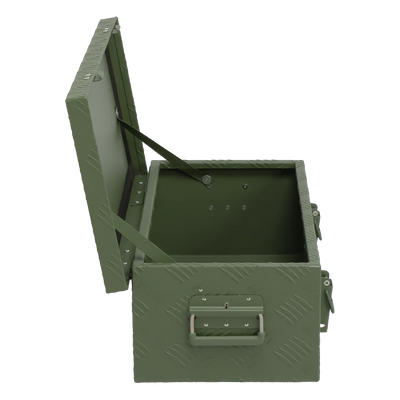 ALUBOX Riffelblech 1.5mm Stärke Olivgrün - Größenwahl