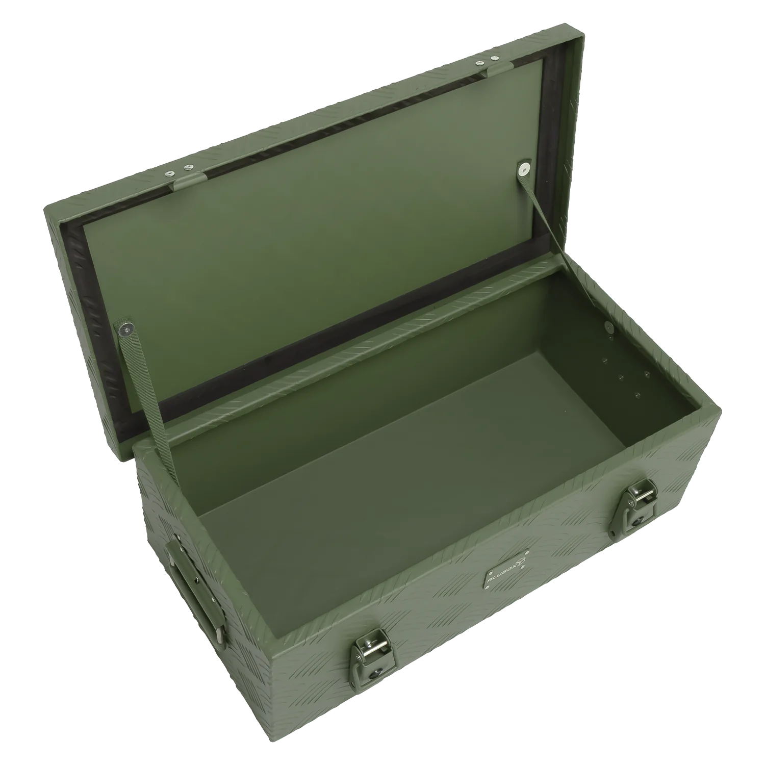 ALUBOX Riffelblech 1.5mm Stärke Olivgrün - Größenwahl