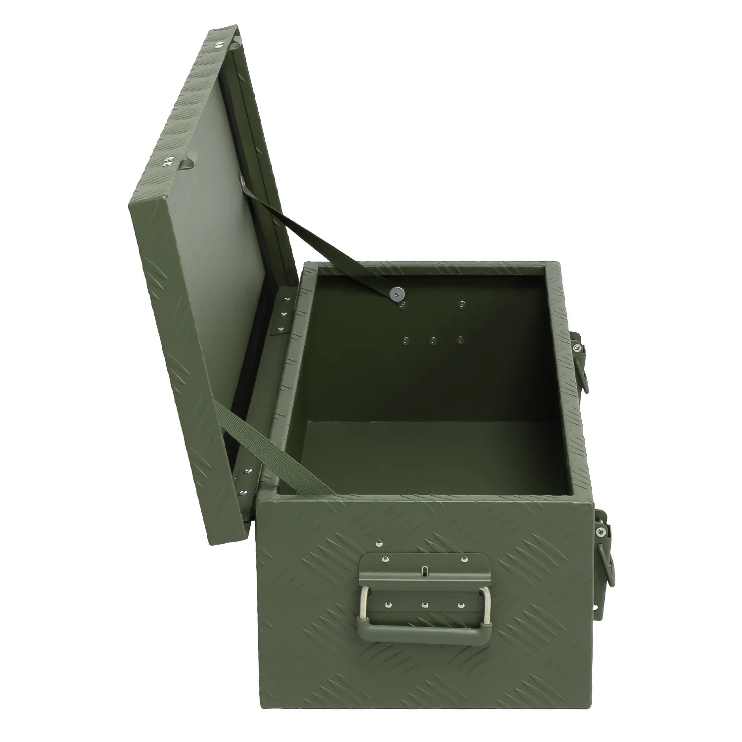 ALUBOX Riffelblech 1.5mm Stärke Olivgrün - Größenwahl