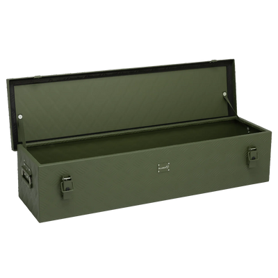 ALUBOX Transportbox 1,5 mm Riffelblech olivgrün pulverbeschichtet