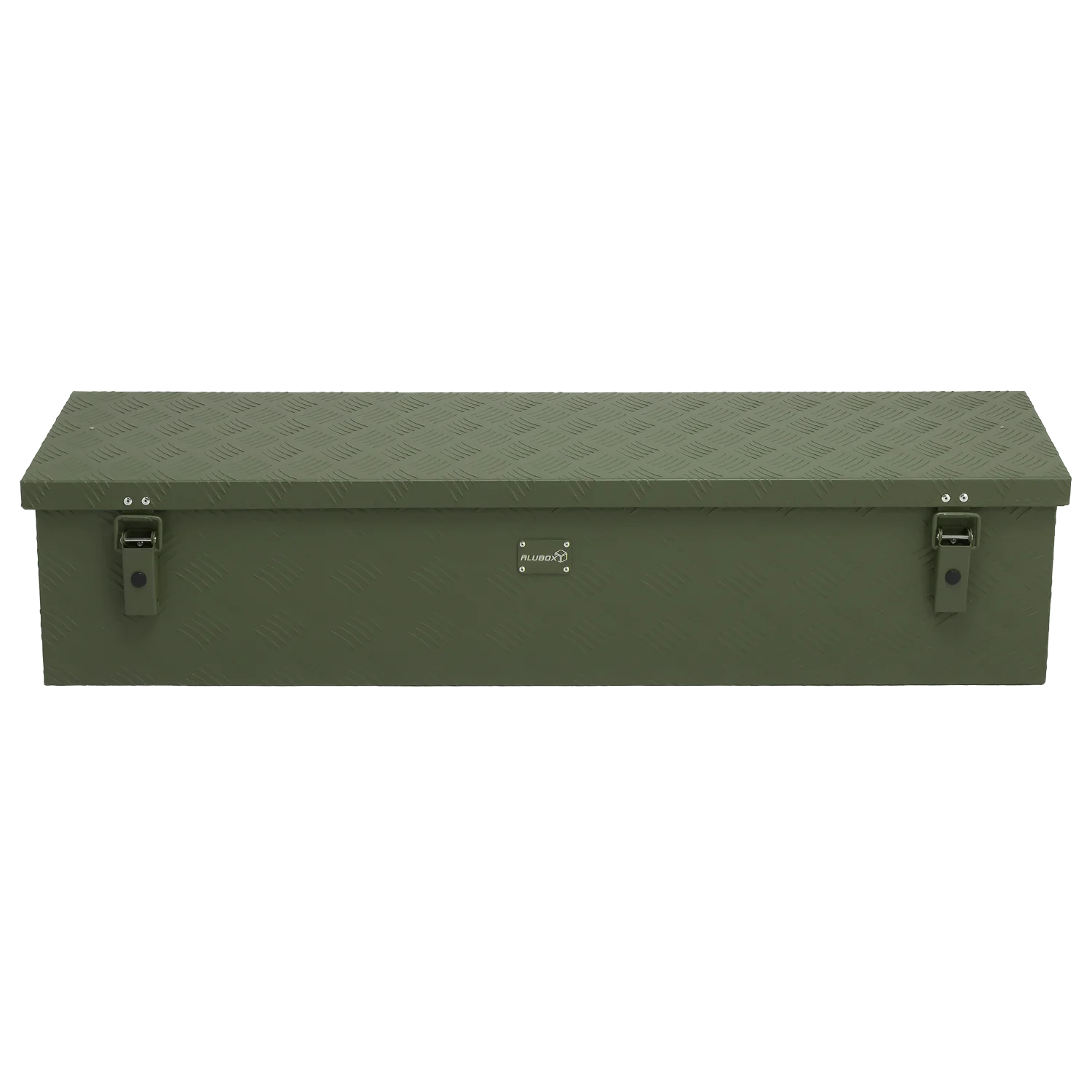 ALUBOX Transportbox 1,5 mm Riffelblech olivgrün pulverbeschichtet