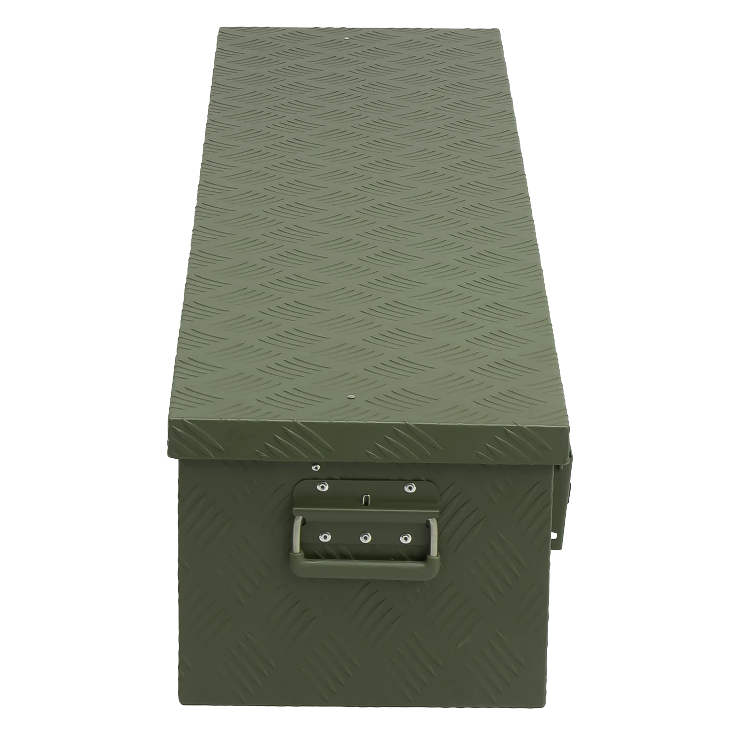 ALUBOX Transportbox 1,5 mm Riffelblech olivgrün pulverbeschichtet