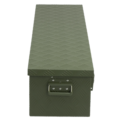 ALUBOX Transportbox 1,5 mm Riffelblech olivgrün pulverbeschichtet
