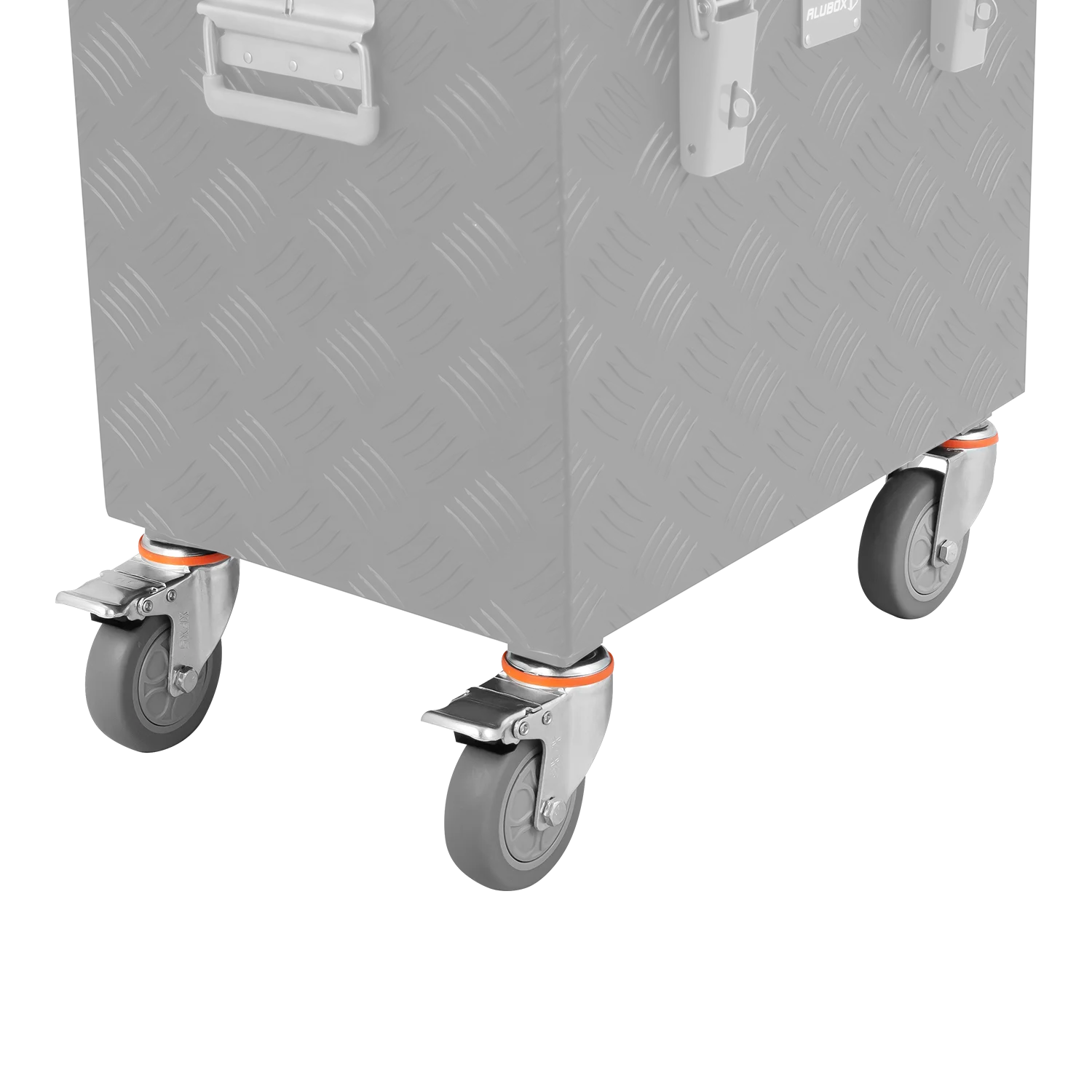 ALUBOX Rädersatz für Riffelblechboxen