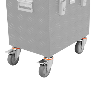 ALUBOX Rädersatz für Riffelblechboxen