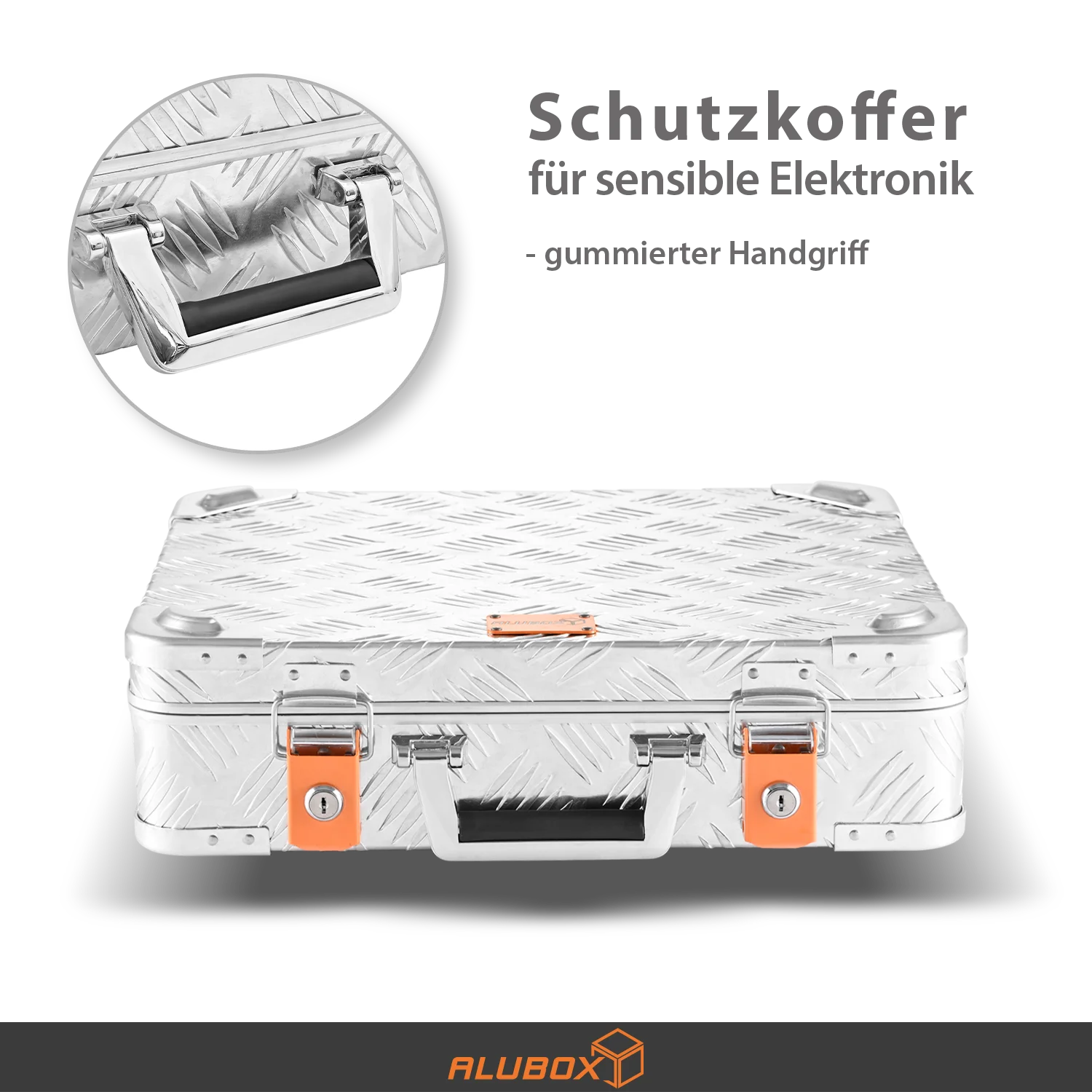 Alubox Gewehrkoffer Aluminium Riffelblech - Größenwahl