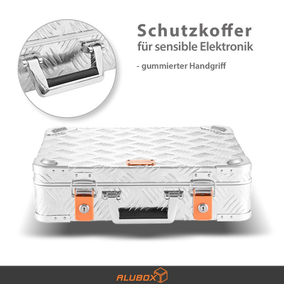Alubox Gewehrkoffer Aluminium Riffelblech - Größenwahl