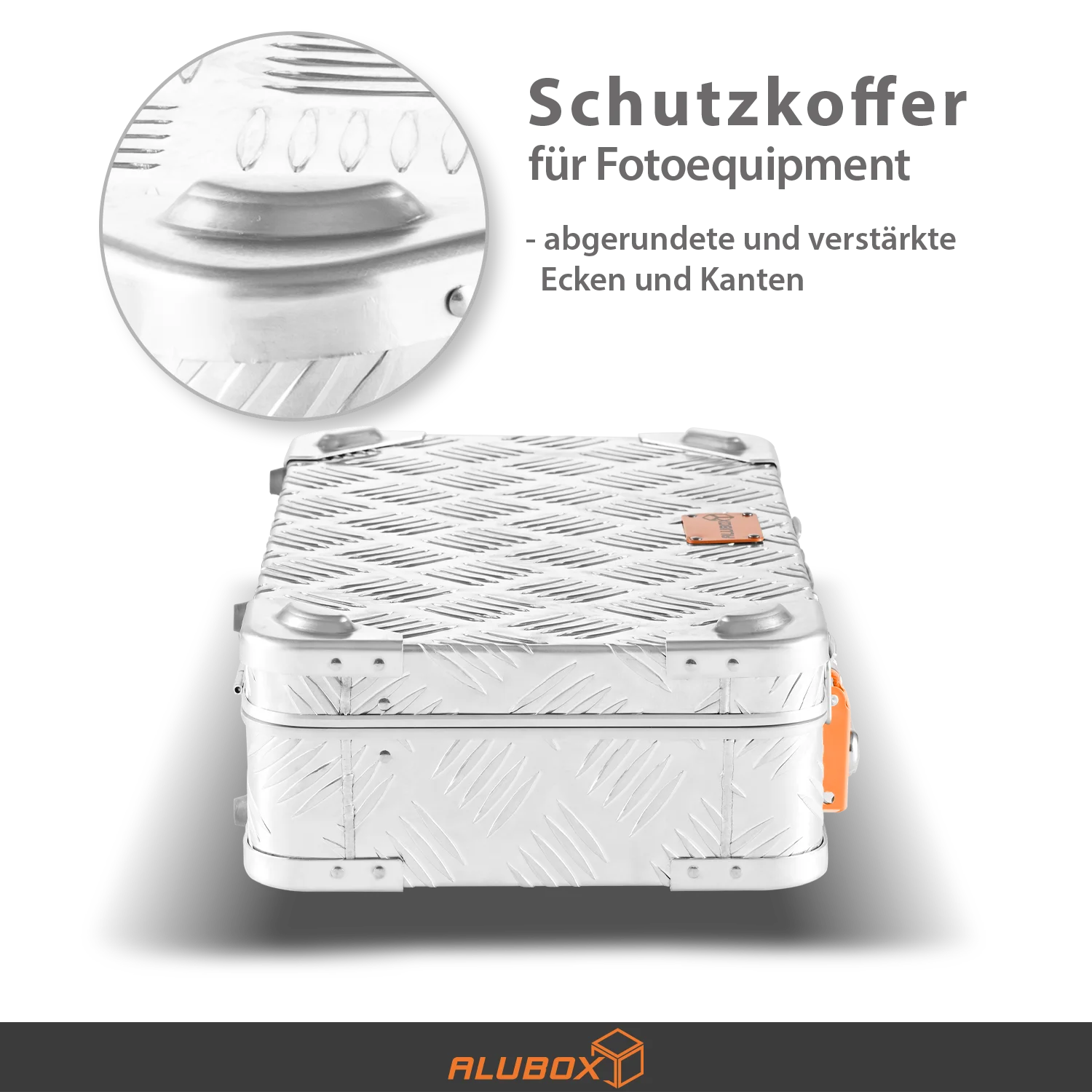 Alubox Gewehrkoffer Aluminium Riffelblech - Größenwahl