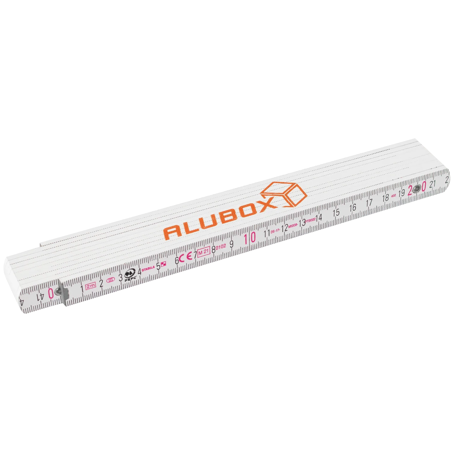 ALUBOX - Zollstock mit Markenlogo