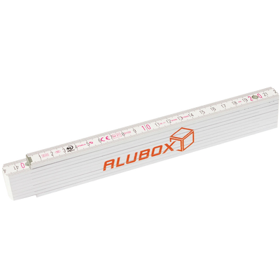 ALUBOX - Zollstock mit Markenlogo