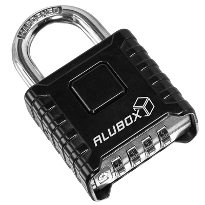 ALUBOX Vorhängeschloss Zahlenschloss 4 stellig Bügelstärke 8mm