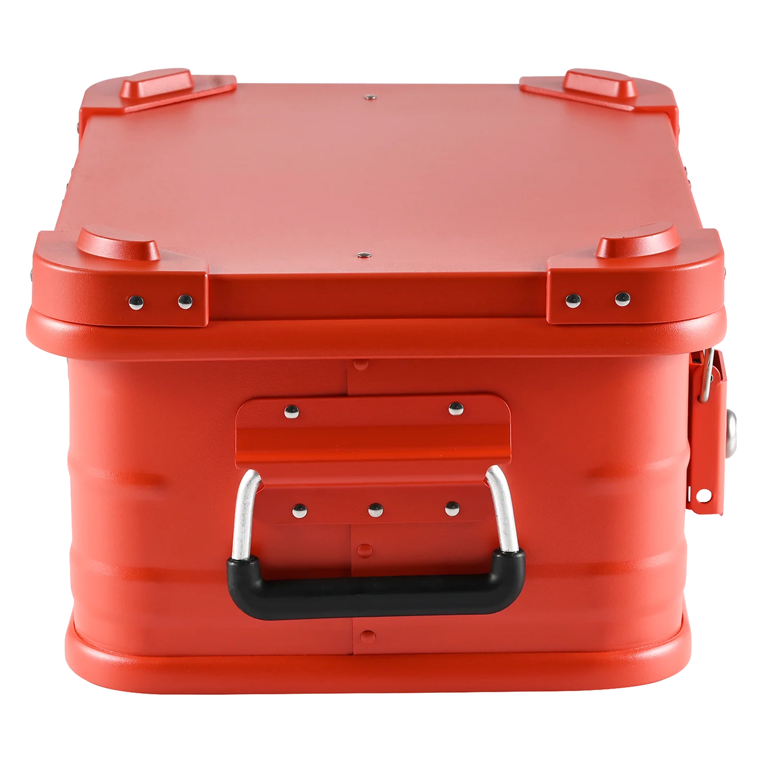 ALUBOX Alukiste Premium Lagerbox 18 - 78 L mit Druckguss Stapelecken rot