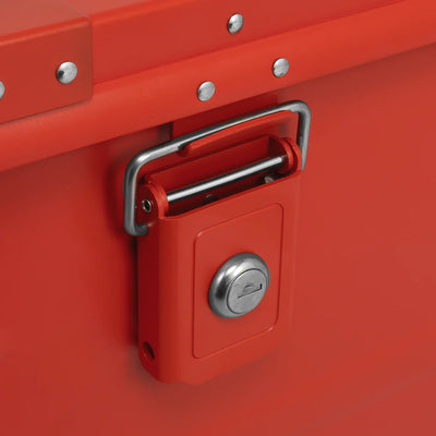 ALUBOX Alukiste Premium Lagerbox 18 - 78 L mit Druckguss Stapelecken rot