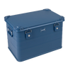 ALUBOX Alukiste Premium Lagerbox 18 - 159 L mit Druckguss Stapelecken blau: 78 L - 620 x 420 x 405