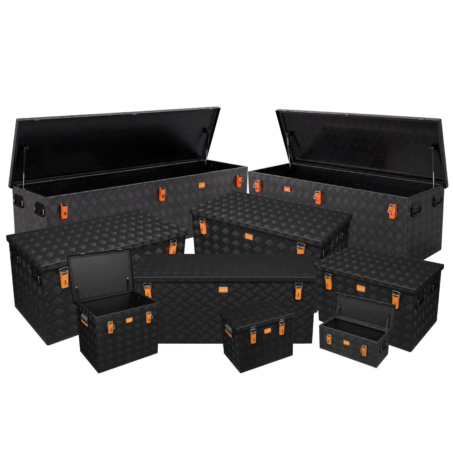 ALUBOX Strong Riffelblech 37 Liter - 470 Liter schwarz Verfügbarkeit siehe Tabelle