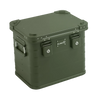 ALUBOX Metallkiste - Olivgrün - stapelbar mit Deckel: 31L - 420 x 310 x 345
