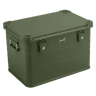 ALUBOX Metallkiste - Olivgrün - stapelbar mit Deckel: 78L - 620 x 420 x 405