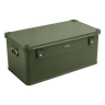 ALUBOX Metallkiste - Olivgrün - stapelbar mit Deckel: 141L - 895 x 495 x 390