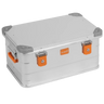 ALUBOX Alu Metallkiste - silber - abschliessbar mit Deckel: 47 L - 590 x 380 x 285