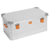 ALUBOX Alu Metallkiste - silber - abschliessbar mit Deckel: 92 L - 775 x 440 x 345
