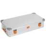 ALUBOX Alu Metallkiste - silber - abschliessbar mit Deckel: 67 L - 895 x 495 x 200