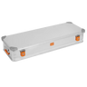 ALUBOX Alu Metallkiste - silber - abschliessbar mit Deckel: 73 L - 1170 x 425 x 200