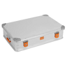 ALUBOX Alu Metallkiste - silber - abschliessbar mit Deckel: 72 L - 790 x 600 x 200