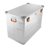 ALUBOX Alu Metallkiste - silber - abschliessbar mit Deckel: 250 L - 910 x 515 x 640