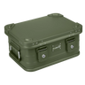 ALUBOX Metallkiste - Olivgrün - stapelbar mit Deckel: 18L - 420 x 310 x 200