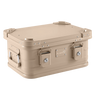Alubox khaki beige – stapelbar, staubdicht mit Gummidichtung: 18 L - 420 x 310 x 200
