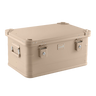 Alubox khaki beige – stapelbar, staubdicht mit Gummidichtung: 47 L - 590 x 380 x 285