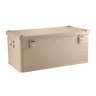 Alubox khaki beige – stapelbar, staubdicht mit Gummidichtung: 141 L - 895 x 495 x 390