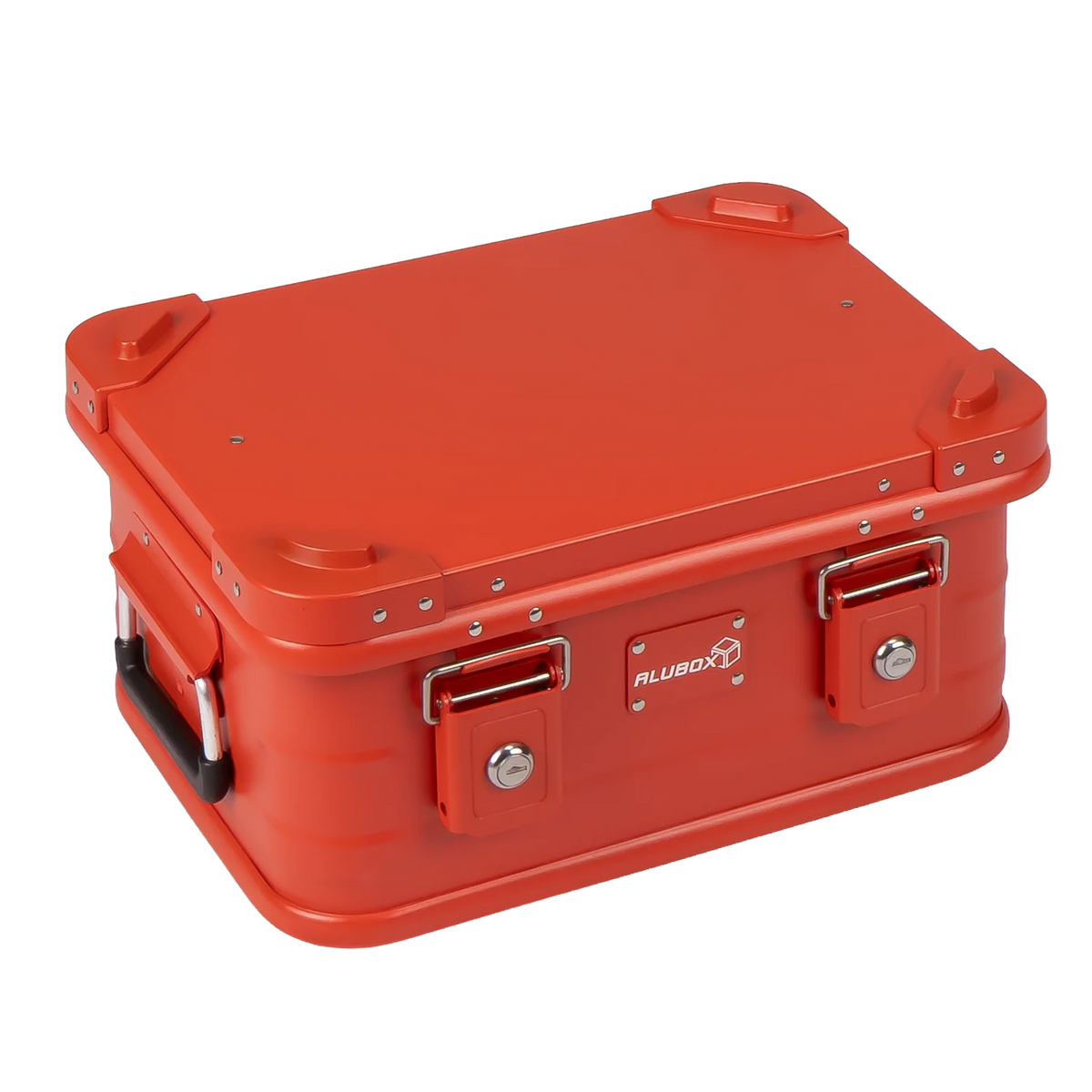 ALUBOX pulverbeschichtete Alukiste stapelbar - Rot 18 L - 420 x 310 x 200