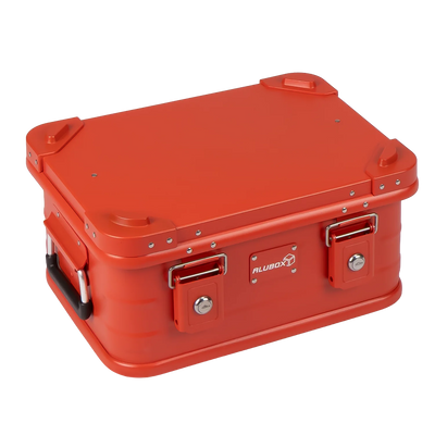 ALUBOX pulverbeschichtete Alukiste stapelbar - Rot 18 L - 420 x 310 x 200
