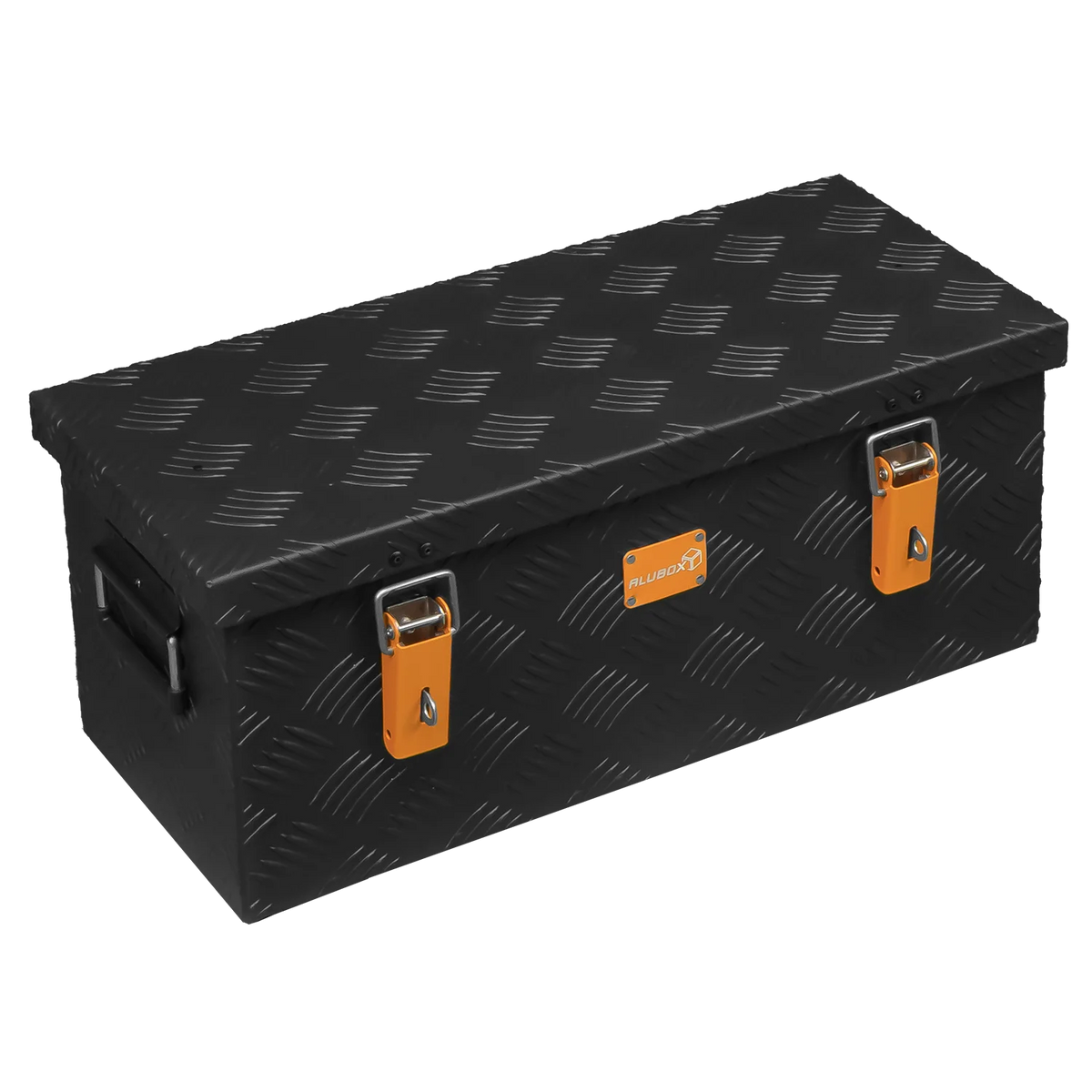 ALUBOX Transportkiste 3 mm Riffelblech schwarz pulverbeschichtet 37 L - 625 x 305 x 265