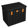 ALUBOX Transportkiste 3 mm Riffelblech schwarz pulverbeschichtet: 120 L - 630 x 450 x 520