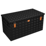 ALUBOX Transportkiste 3 mm Riffelblech schwarz pulverbeschichtet: 250 L - 1020 x 545 x 515
